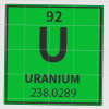 Uranyum Periyodik Tablo Modeli - 3D Baskı Eğitim Materyali