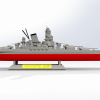 IJN Yamato Savaş Gemisi 3D Baskı Modeli - Yüksek Detay