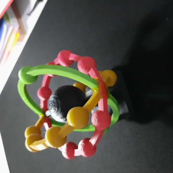 3D Baskı Eğitici Argon Atom Modeli - Kimya Öğrenimi İçin