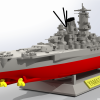 IJN Yamato Savaş Gemisi 3D Baskı Modeli - Yüksek Detay