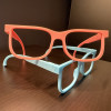 Parlak Işıklı 3D Baskı Gözlük - Glow Glasses Style 2