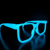 Parlak Işıklı 3D Baskı Gözlük - Glow Glasses Style 2