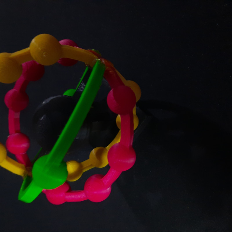 3D Baskı Eğitici Argon Atom Modeli - Kimya Öğrenimi İçin