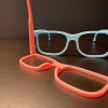 Parlak Işıklı 3D Baskı Gözlük - Glow Glasses Style 2