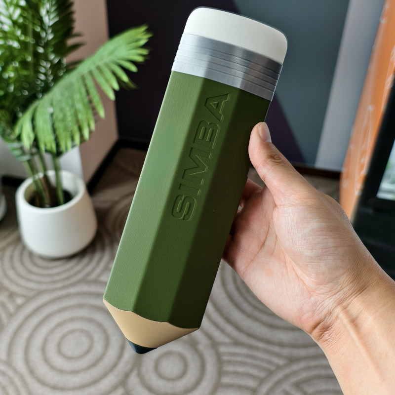 Kalem Şekilli 3D Baskı Okul Kalem Kutusu - Dayanıklı ve Pratik