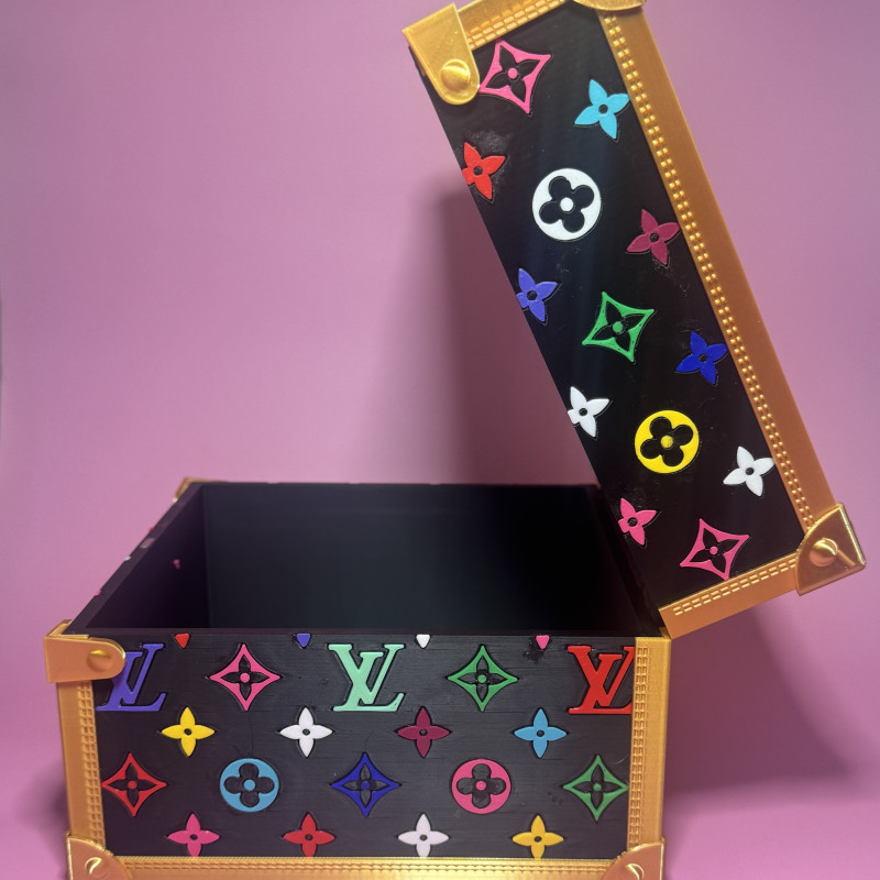 Louis Vuitton Murakami Çok Renkli 3D Baskılı Göğüs Çantası - PLA