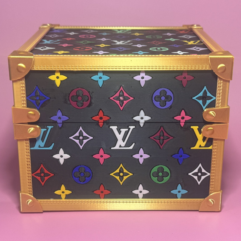 Louis Vuitton Murakami Çok Renkli 3D Baskılı Göğüs Çantası - PLA