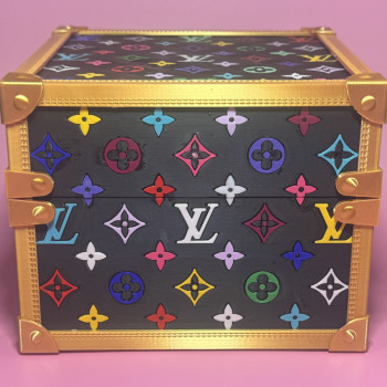 Louis Vuitton Murakami Çok Renkli 3D Baskılı Göğüs Çantası - PLA