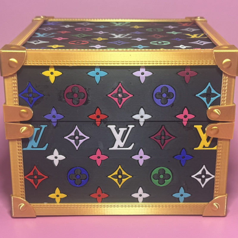 Louis Vuitton Murakami Çok Renkli 3D Baskılı Göğüs Çantası - PLA