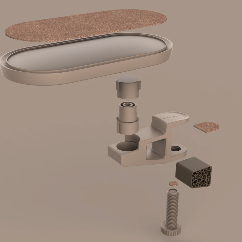 Ergonomik Ofis Masa Kolçak - 3D Baskı Rahatlık