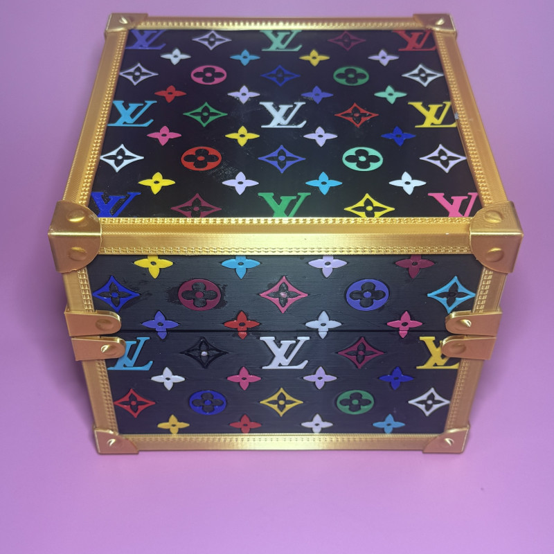 Louis Vuitton Murakami Çok Renkli 3D Baskılı Göğüs Çantası - PLA