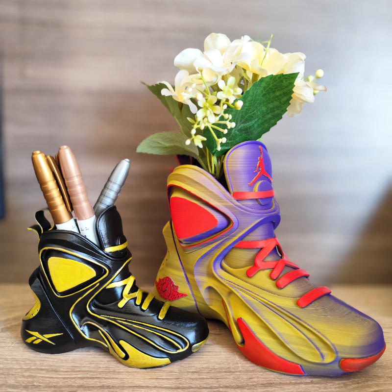 Ultimate Sneaker Saksı - 3D Baskı Ayakkabı Bitki Saksısı ve Kalemlik