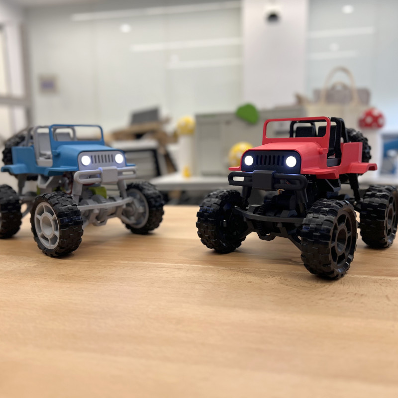 CyberBrick 4X4 Jeep RC Araç - 3D Baskı Off-Road Model