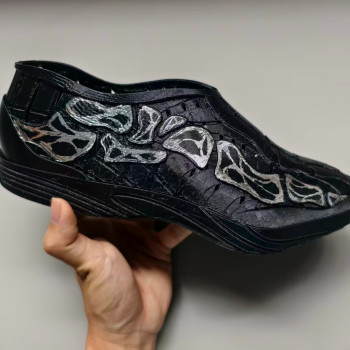 Kafatası Desenli 3D Baskı Ayakkabı - Özgün Tasarım PLA Moda