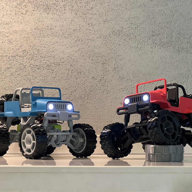 CyberBrick 4X4 Jeep RC Araç - 3D Baskı Off-Road Model