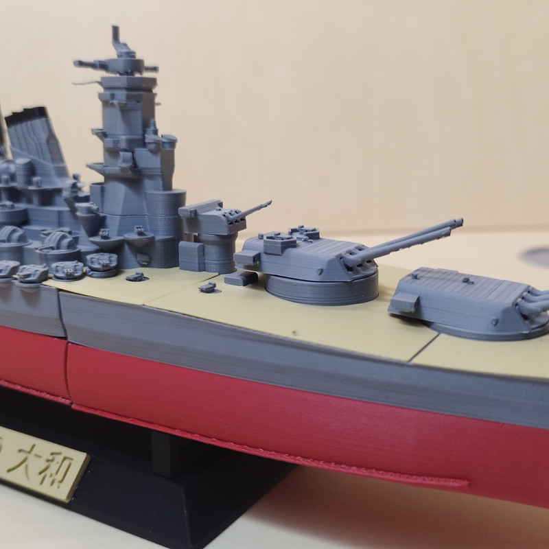 IJN Yamato Savaş Gemisi 3D Baskı Modeli - Yüksek Detay