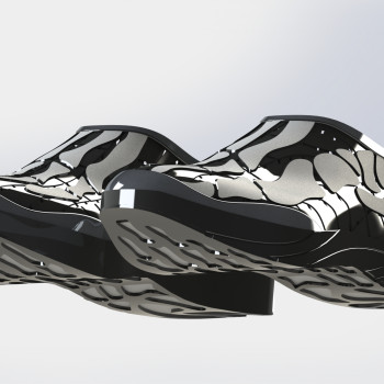 Kafatası Desenli 3D Baskı Ayakkabı - Özgün Tasarım PLA Moda