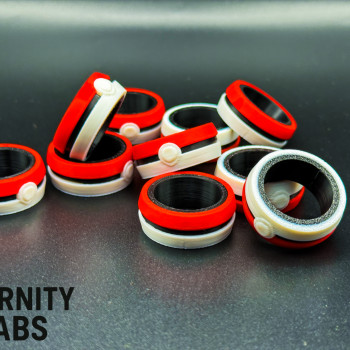 Pokemon Poke Ball Yüzük - 3D Baskılı Özel Tasarım