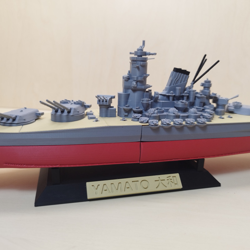 IJN Yamato Savaş Gemisi 3D Baskı Modeli - Yüksek Detay
