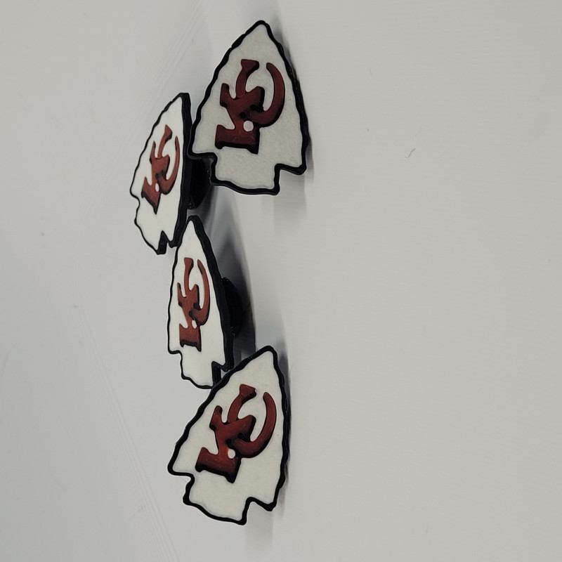 Kansas City Chiefs Tema Ayakkabı Aksesuarı - 3D Baskılı Croc Charm