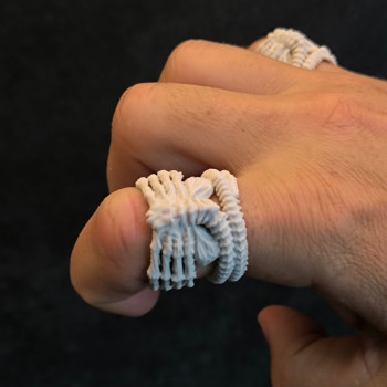 Alien Facehugger Yüzük - Bilim Kurgu Halkası 3D Baskı