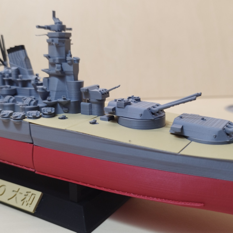 IJN Yamato Savaş Gemisi 3D Baskı Modeli - Yüksek Detay