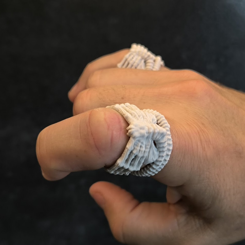 Alien Facehugger Yüzük - Bilim Kurgu Halkası 3D Baskı