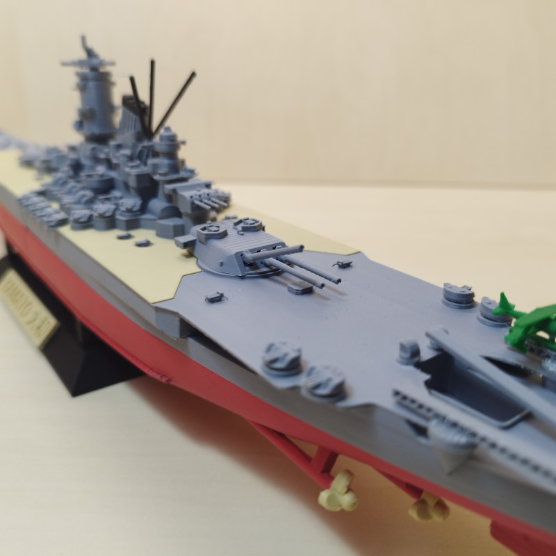 IJN Yamato Savaş Gemisi 3D Baskı Modeli - Yüksek Detay