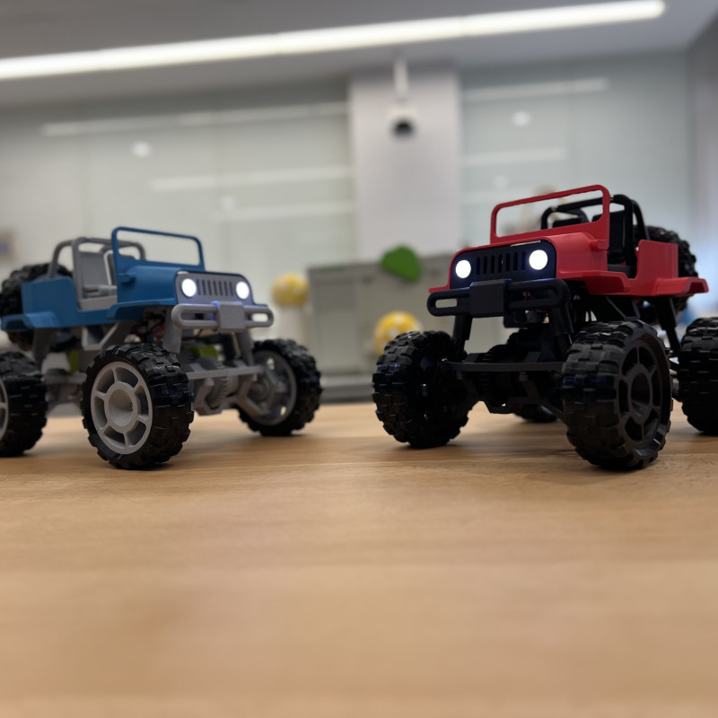 CyberBrick 4X4 Jeep RC Araç - 3D Baskı Off-Road Model