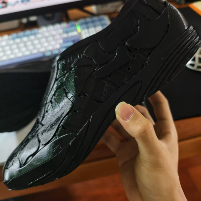 Kafatası Desenli 3D Baskı Ayakkabı - Özgün Tasarım PLA Moda