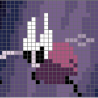 Hollow Knight Silksong Hornet Pixel Sanat 3D Baskı Modeli