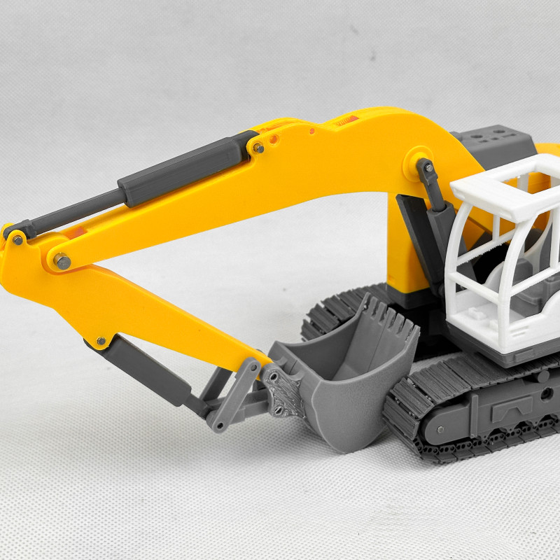 Liebherr Kompakt Paletli Ekskavatör - Hareketli 3D Baskı Modeli