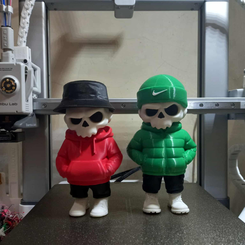 ZKULL Kış Urban Modüler Kafatası Figürü - 3D Baskı Oyuncak