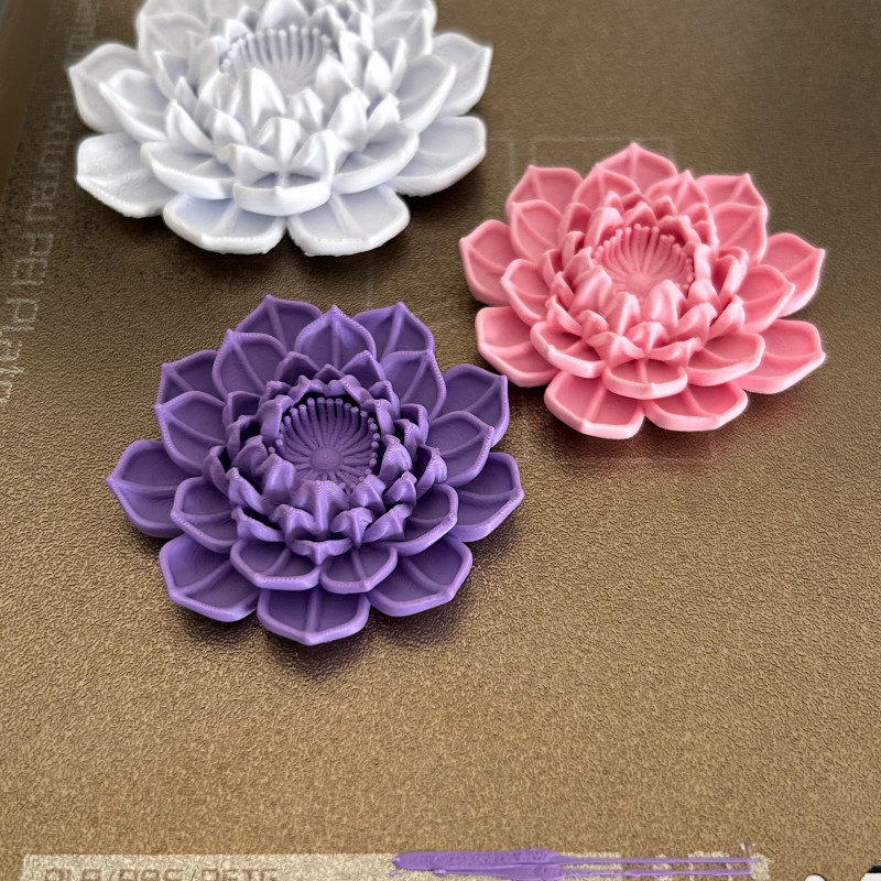 Detaylı Lotus Çiçeği 3D Baskı Dekorasyon Modeli Detaylı Lotus Çiçeği 3D Baskı Dekorasyon Modeli