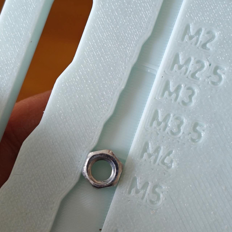 Metrik Vida ve Somun Ölçer Aleti - M2den M10a Pratik Ölçüm