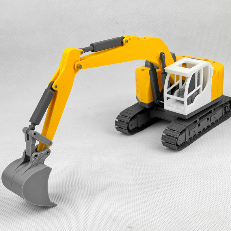 Liebherr Kompakt Paletli Ekskavatör - Hareketli 3D Baskı Modeli