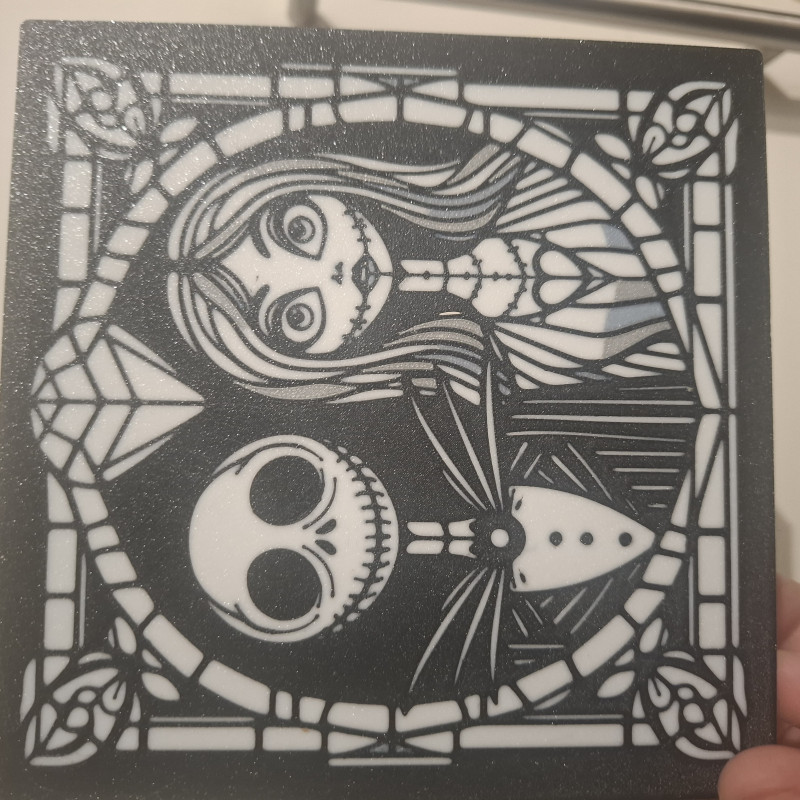 Nightmare Before Christmas Işık Kutusu - 3D Baskı Dekor