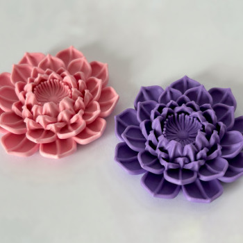 Detaylı Lotus Çiçeği 3D Baskı Dekorasyon Modeli