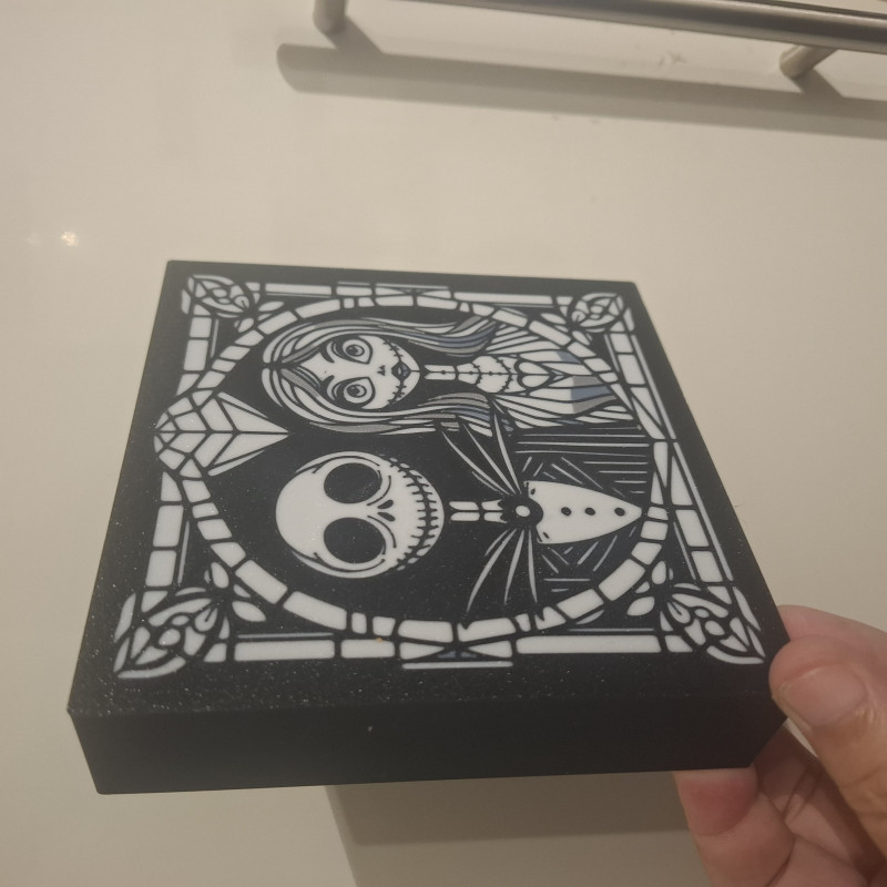 Nightmare Before Christmas Işık Kutusu - 3D Baskı Dekor