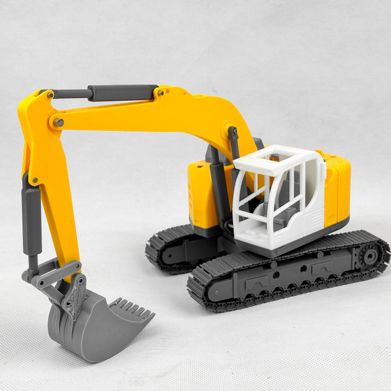 Liebherr Kompakt Paletli Ekskavatör - Hareketli 3D Baskı Modeli