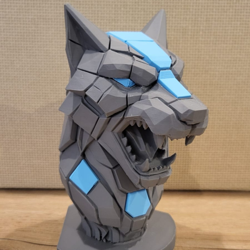 Cerberus 3 Başlı Kalemlik - 3D Baskı Ofis Dekorasyonu