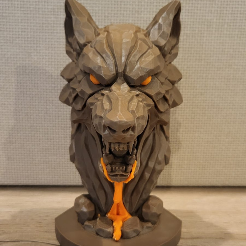 Cerberus 3 Başlı Kalemlik - 3D Baskı Ofis Dekorasyonu