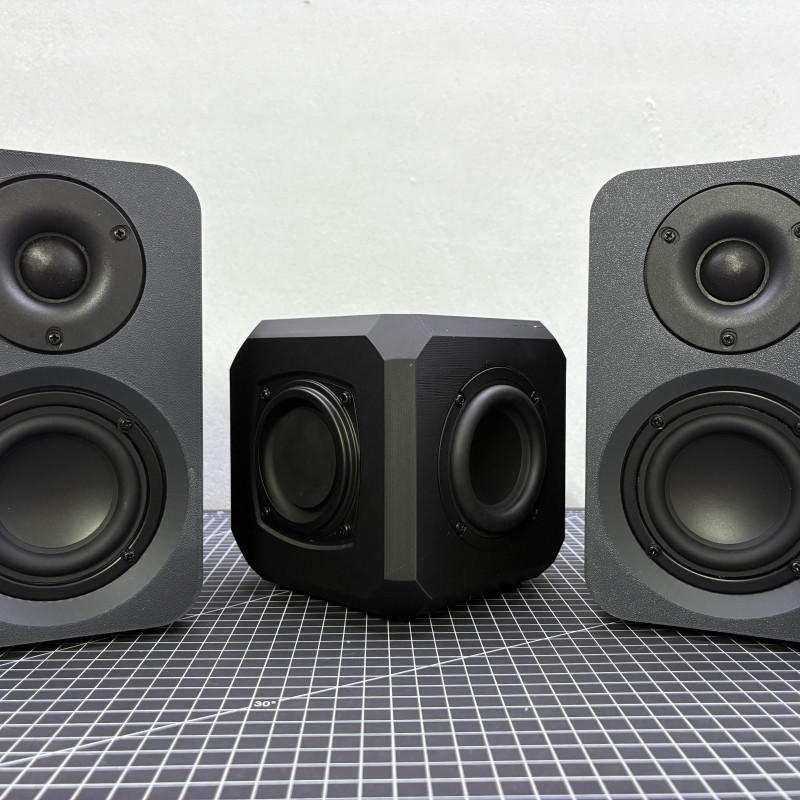 HEXA X BEAT 3D Baskı Pasif Hoparlör Kutusu - Kompakt Ses Gücü