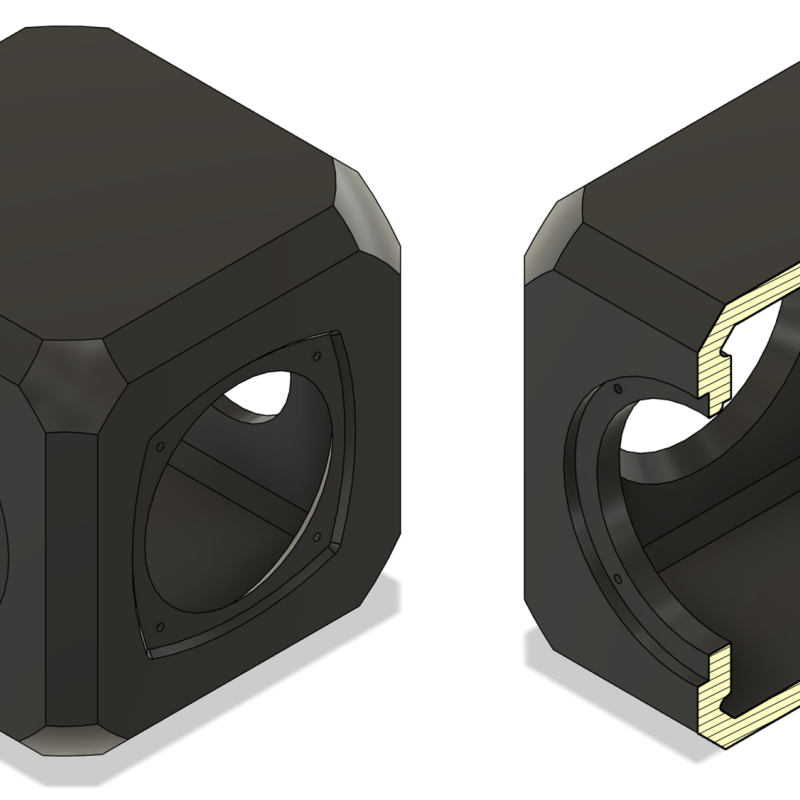 HEXA X BEAT 3D Baskı Pasif Hoparlör Kutusu - Kompakt Ses Gücü