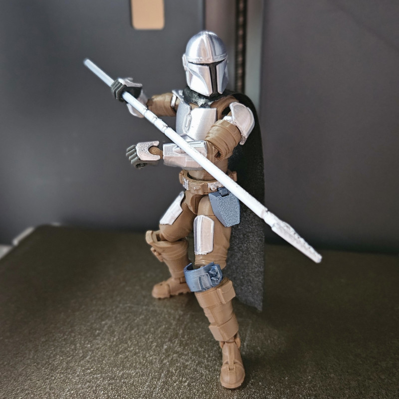 The Mandalorian 3D Baskı Figür - Din Djarin Aksiyon Modeli