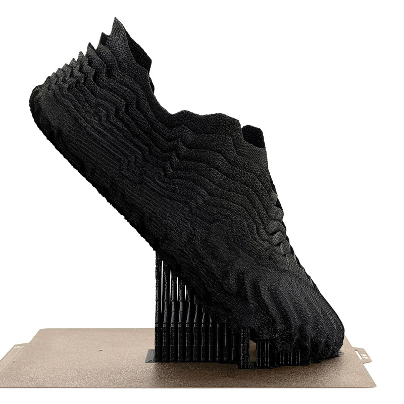 Dalga Formlu 3D Baskı Ayakkabı - Origami Tasarım