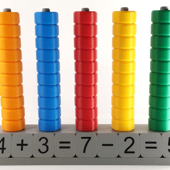 Modüler Dikey Abaküs - Matematik Öğrenme Seti