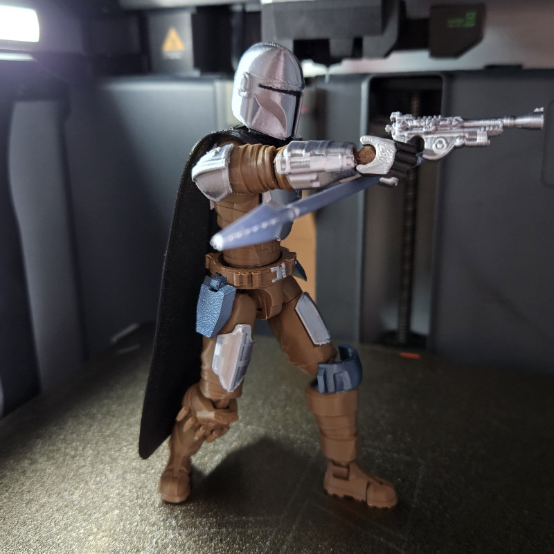 The Mandalorian 3D Baskı Figür - Din Djarin Aksiyon Modeli