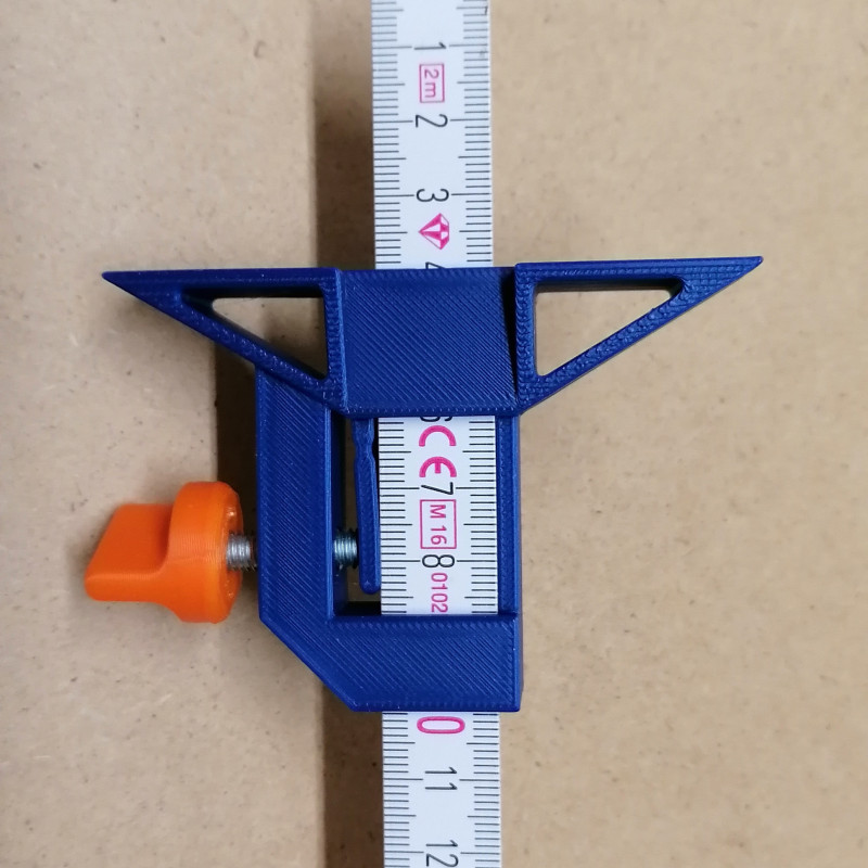 Katlanır Şerit Metre İçin Tekrarlanabilir İşaretleme Durdurucu - 3D Baskı Ölçüm Aracı