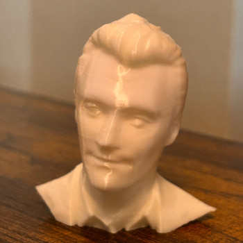 Charlie Kirk Büst 3D Baskı Heykel - Dekoratif Figür